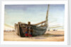 A Fishing Boat from St Valery-sur-Somme at Berck-sur-Mer by William Lionel Wyllie