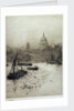 St Paul's from the South Bank by William Lionel Wyllie