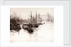 Eel boats off the Tower of London by William Lionel Wyllie
