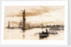 Greenwich with barges and other craft. by William Lionel Wyllie