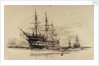 Training ship 'Exmouth' by Wiiliam Lionel Wyllie