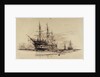 Training ship 'Exmouth' by Wiiliam Lionel Wyllie