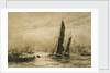 Barge and other craft on the River by William Lionel Wyllie