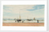 Fishing boats near a beach by William Lionel Wyllie