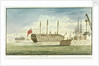 View of Portsmouth with a moored naval hulk by Edward Bamfylde Eagles