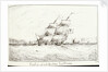 Sailing vessels at sea by Edward Bamfylde Eagles
