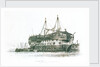 Prison-ship in Portsmouth Harbour with the convicts going on board by Edward William Cooke