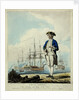A post captain with a frigate and ships of the line. by D. Serres
