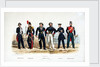 Marines: Commissaire de Marine. Artillerie de Marine (Lieutenant). Equipages de Ligne (Matelot and Quartier-Maitre). Ecole Navale. Gendarmerie Coloniale by de Villain