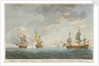 Taking of the 'Marquese de Antin' and 'Louis Erasme' by the Prince Frederick and Duke privateers by Charles Brooking