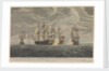 The brave Captain Tyrrel in the 'Buckingham' of 66 guns & 472 men defeating the 'Florissant', 'Aigrette' & 'Atlante', three French Ships of War, the 3rd of November 1758 by Francis Swaine