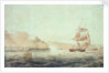French batteries firing at the brig 'Childers' off Brest 1793 by unknown