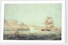 French batteries firing at the brig 'Childers' off Brest 1793 by unknown