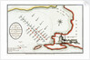Plan of the commencement of the action between the British & French fleets in the Bay of Bokkier, otherwise Abouker, Bequieres & Bay of Shoals, in the Mouth of the Nile, 1 August 1798 by J. Luffman