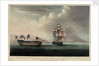 HMS 'Bellisle' near Gibraltar,  24 October 1805 by G. Andrews