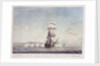 64-gun ship 'Dictator' (1783) engaging Danish gunboats, 26 June 1808 by N. Truslew