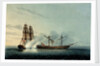 The Turkish frigate 'Badere Zaffer' striking to HMS 'Seahorse' by Robert Pollard
