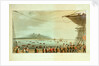 Isle of France No. 1. View from the deck of the Upton Castle transport of the British Army landing by R. Temple