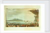 Isle of France No. 1. View from the deck of the Upton Castle transport of the British Army landing by R. Temple