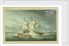 Destruction of the 'La Mouch' by HMS 'Hermes', 14 September 1811 by Philip Brown
