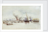 Gun boat Haughty & leading boats in Fatcham Creek 1st June 1857 just above Hyacinth Island by unknown