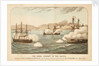 The naval combat in the Pacific, between HMS 'Shah' and 'Amethyst' and the Peruvian Rebel, Ironclad Turret Ram Huascar off Ilo, 29 May 1877 by H.M. Currie & Son