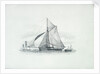 Revenue cutter protecting the Brighton Fishery by Richard Henry Nibbs
