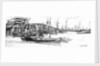 Thames warehouses by James Abbott McNeill Whistler