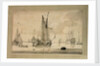 A Dutch yacht leaving the shore in a light air by Wigerus Vitringa
