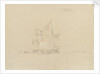 A group of sailing boats off the coast by George Chambers