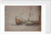 Turkish coaster or caique, Stamboul (Istanbul, Turkey), November 1855 by Oswald Walter Brierly