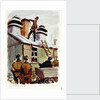 German chimney sweep at Marlag 'O' prisoner-of-war camp by John Worsley