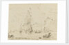 Sketch of shipping off a high coast by Samuel Scott