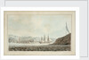 Two frigates in Plymouth harbour opposite Mount Edgcumbe by John Webber