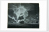 Fleet with a ship on fire by Robert Cleveley