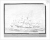 'Indefatigable' and 'Amazon' with Droits de l'homme, 15th Jan 1797 by J N S