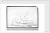 'Indefatigable' and 'Amazon' with Droits de l'homme, 15th Jan 1797 by J N S
