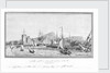Port of Leith with a smack sailing into the harbour by J.T. Serres