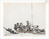 Sailors in a boat rescuing survivors by John Thomas Serres