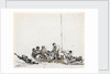 Sailors in a boat rescuing survivors by John Thomas Serres
