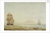 View of St Eustatius with the 'Boreas' (1784) by Nicholas Pocock