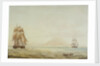 View of St Eustatius with the 'Boreas' (1784) by Nicholas Pocock