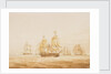 The 'Agamemnon' engaging four French frigates and a brig near Sardinia, 27 October 1793 by Nicholas Pocock