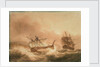 The 'Vanguard' disabled and in tow by the 'Alexander', 22 May 1798 by Nicholas Pocock