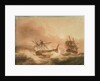 The 'Vanguard' disabled and in tow by the 'Alexander', 22 May 1798 by Nicholas Pocock