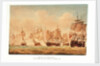 The Battle of Trafalgar, 21 October 1805; The 'Victory' cutting through the French line by Nicholas Pocock