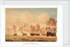 The Battle of Trafalgar, 21 October 1805; The 'Victory' cutting through the French line by Nicholas Pocock