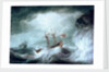 A storm, with an anchored ship in distress off rocky coast by Nicholas Pocock