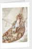 Hoisting sail in a boat by Thomas Rowlandson