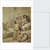 The Miseries of London....being assailed by a group of watermen.... by Thomas Rowlandson